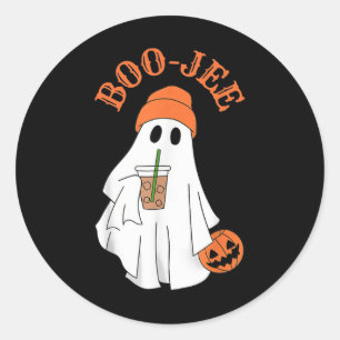 Adesivo Redondo Spooky Season Cute Boujee Ghost Halloween Costume