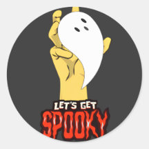 Spooky Season Ghost Halloween Stickers