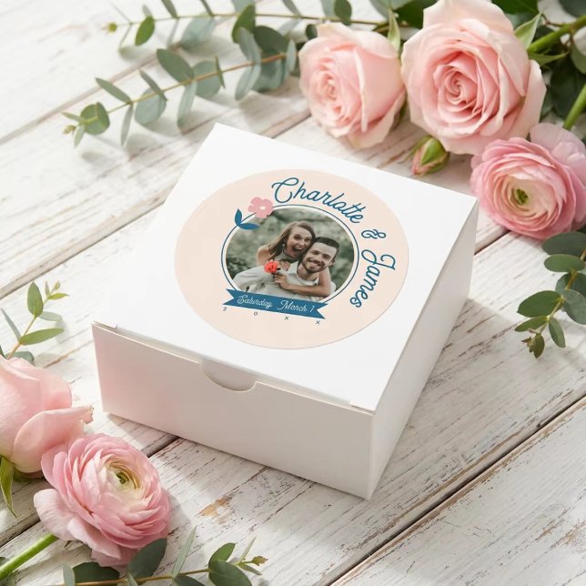 Adesivo Redondo Spring Pastel Petals Sticker (Criador carregado)