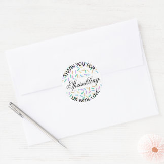 Adesivo Redondo Sprinkle Favor Sticker