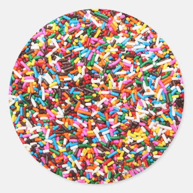 Adesivo Redondo Sprinkles Sticker (Frente)