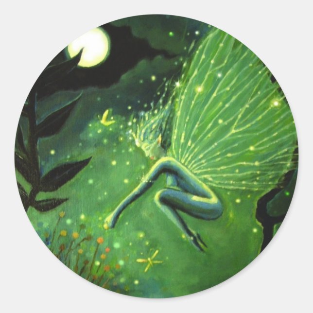 Adesivo Redondo Sprite de água de cristal - Sticker (Frente)