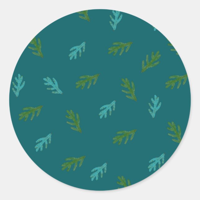 Adesivo Redondo Spruce Twigs - cheiro de floresta (Frente)