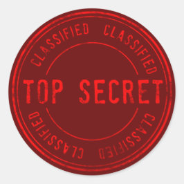 Adesivo Redondo Spy Surprise Festa de aniversário Top Secret Class