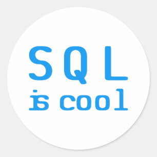 Adesivo Redondo SQL is genial