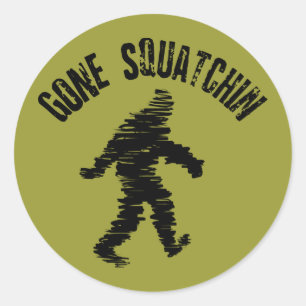 Adesivo Redondo Squatchin ido
