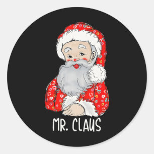 Adesivo Redondo Sr. e Sra. Papai Noel Casais de Natal