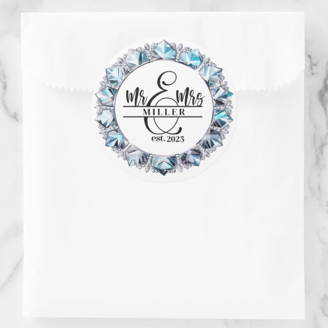 Adesivo Redondo Sr. e Sra. Sticker (Bolsa)