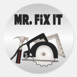 Adesivo Redondo Sr. Fix It