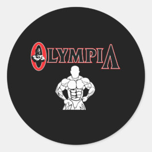 Adesivo Redondo Sr. Olympia For Men Malhação Bodybuilding 4