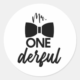 Adesivo Redondo Sr. ONEMaravilhoso Sr. Wonmagistre Primeiro primei