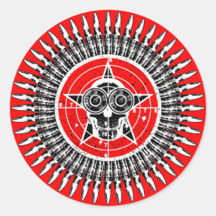 Adesivo Redondo Sr. prática de alvo