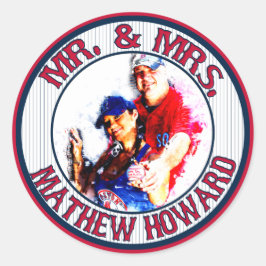 Adesivo Redondo Sr.-Sra. Baseball-Stickers-Envelope Seals-HOWARD