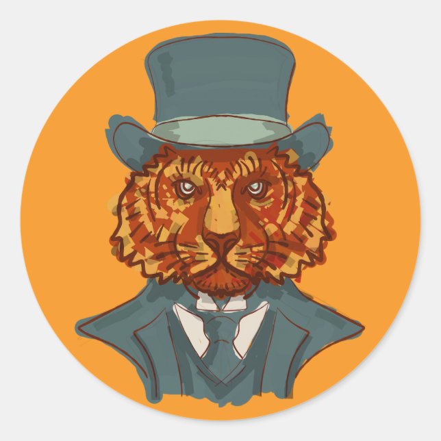 Adesivo Redondo Sr. Tiger (Frente)