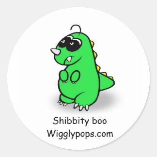 Adesivo Redondo Sr. Wwigglicpops Shibbity Boo sticker