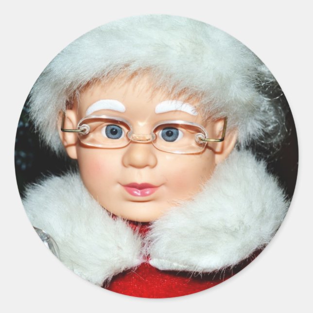 Adesivo Redondo Sra. Claus (Frente)