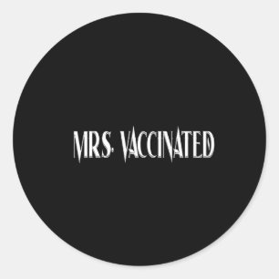 Adesivo Redondo Sra. Vaccinated