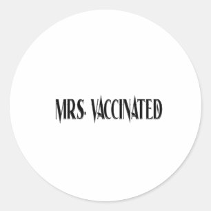 Adesivo Redondo Sra. Vaccinated