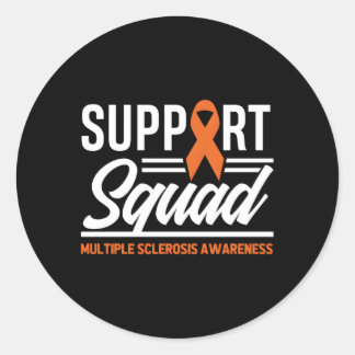 Adesivo Redondo Sra. Warrior Sra. Support Squad Sclerose Múltipla