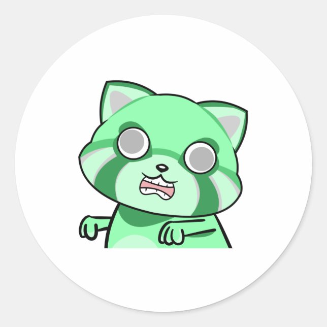 Adesivo Redondo sra zombie (Frente)