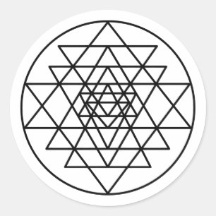Adesivo Redondo Sri Yantra