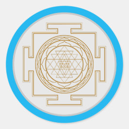 Adesivo Redondo Sri Yantra - Símbolo Sagrado