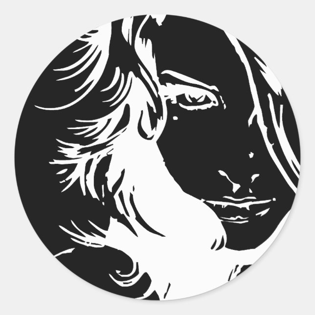 Adesivo Redondo Srta. (Frente)