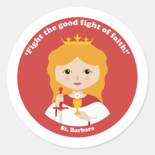 Adesivo Redondo St. Barbara
