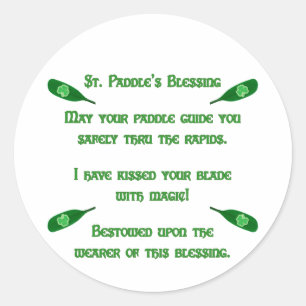 Adesivo Redondo St. Bênção do caiaque da pá