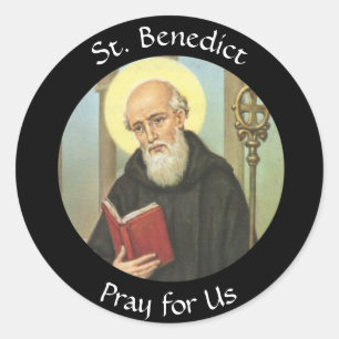 Adesivo Redondo St. Benedict banquete o 11 de julho