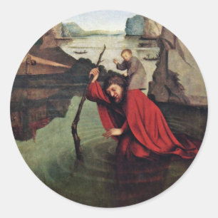 Adesivo Redondo St Christopher por Witz Konrad (a melhor