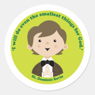 Adesivo Redondo St Dominic Savio