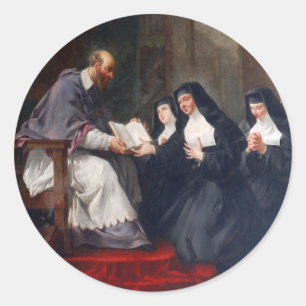 Adesivo Redondo St. Francoise com St. Jean