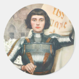 Adesivo Redondo St. Joan Of Arc Catholic Stickers 
