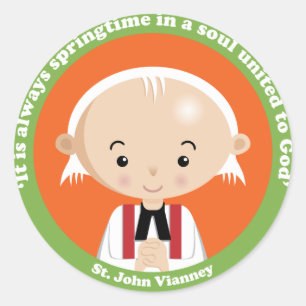Adesivo Redondo St John Vianney