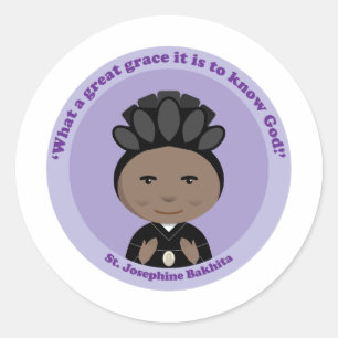 Adesivo Redondo St. Josephine Bakhita