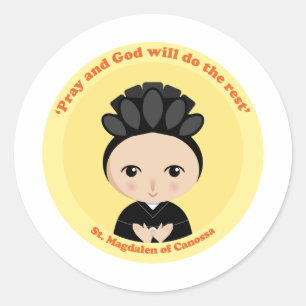 Adesivo Redondo St. Magdalen Canossa