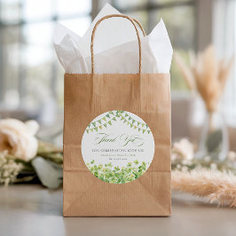 Adesivo Redondo St. Patrick’s Day Green Shamrock Baby Shower