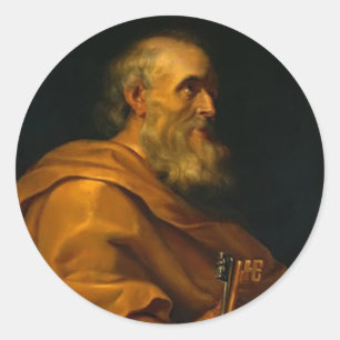 Adesivo Redondo St Peter por Jusepe de Ribera