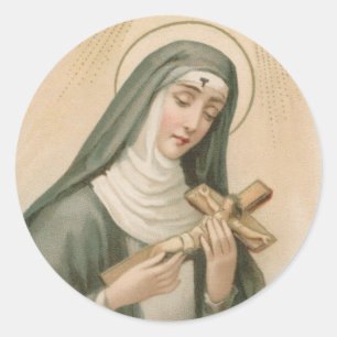 Adesivo Redondo St. Rita de Cascia (M 015)