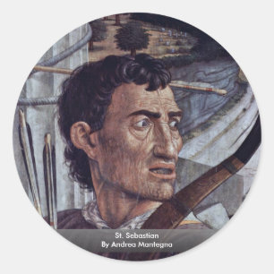 Adesivo Redondo St. Sebastian por Andrea Mantegna