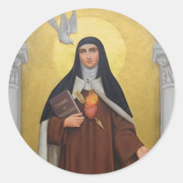 Adesivo Redondo St Teresa de Avila Teresa de Jesus