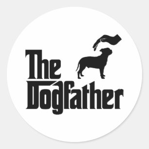 Adesivo Redondo Staffordshire bull terrier