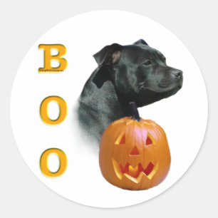 Adesivo Redondo Staffordshire Bull Terrier Boo