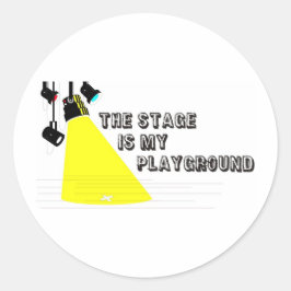 Adesivo Redondo StageIsMyPlayground