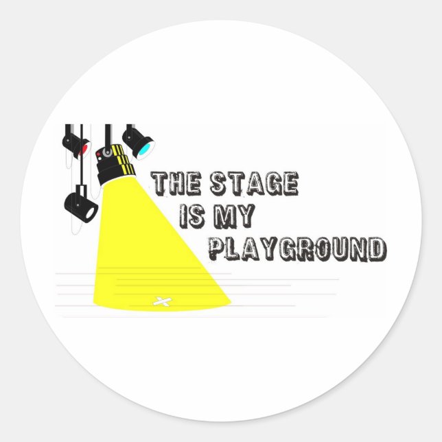 Adesivo Redondo StageIsMyPlayground (Frente)