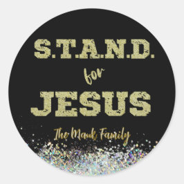 Adesivo Redondo Stand For Jesus Church or Youth Group