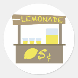 Adesivo Redondo Stand Lemonade