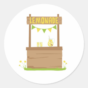Adesivo Redondo Stand Lemonade