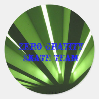 Adesivo Redondo Standard_1, Equipe de Skate de Gravidade Zero, Gra